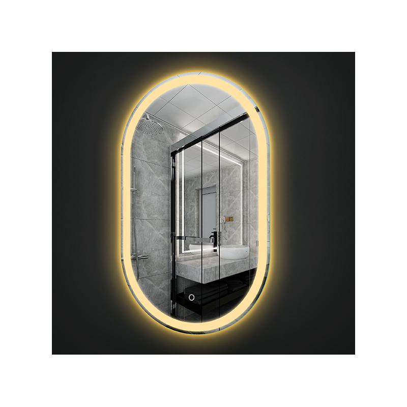 Fashion high quality wall mounted LED mirror smart touch screen bathroom LED mirror