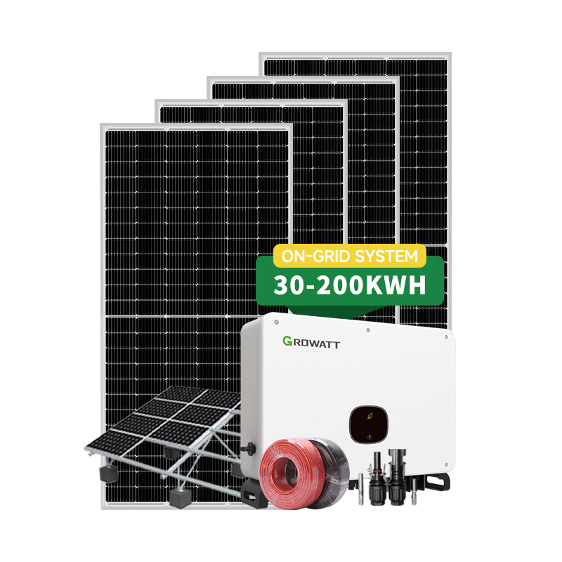 Complete Set Commercial on Grid Solar Energy Storage System 15kw 30kw 50kw 100kw with Lithium Battery Energy System