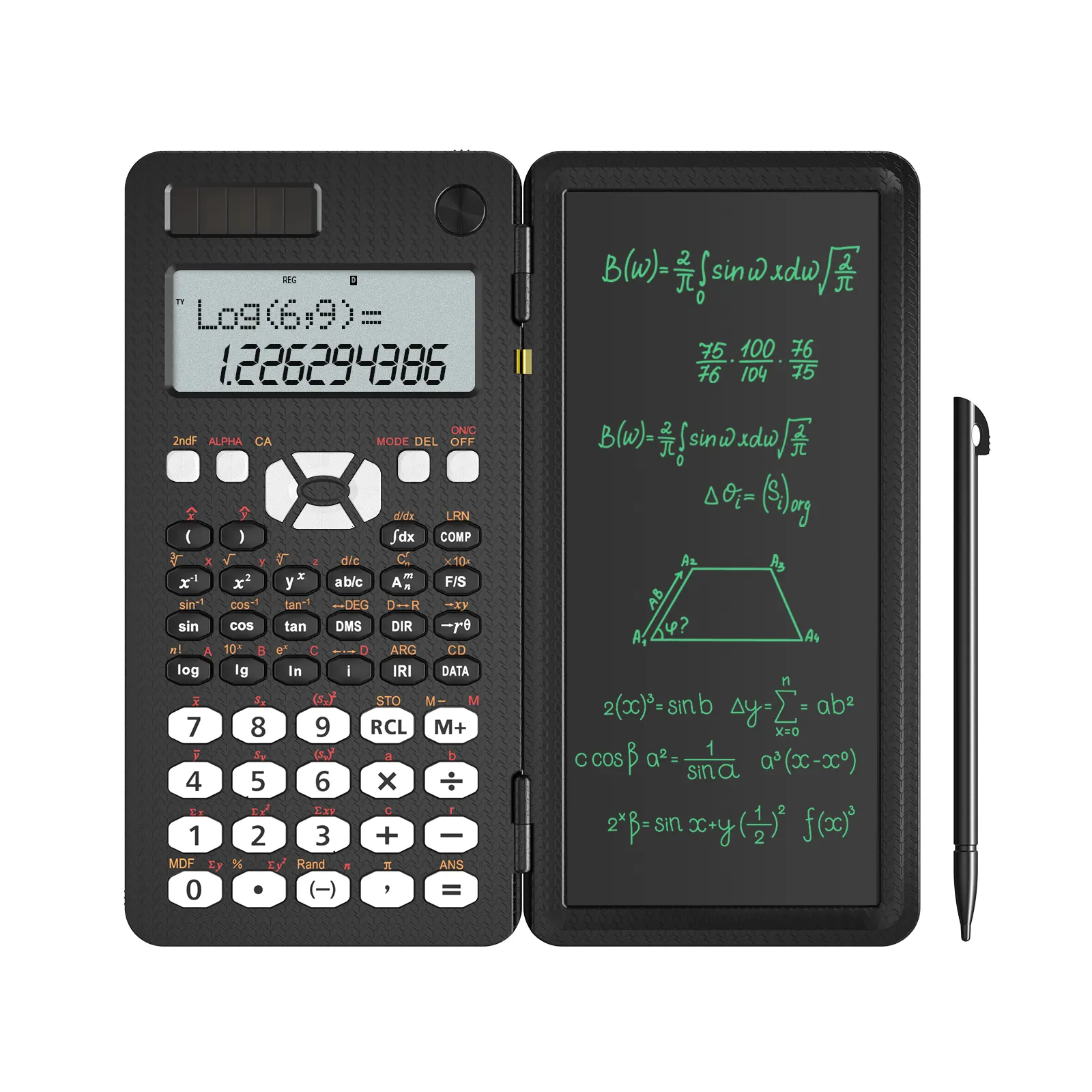 Lcd Writing Tablet Calculator NEWYES 349 Functions 6.5 Inch Writing Tablet Solar 12 Digit Lcd Notepad Scientific Calculator Pad
