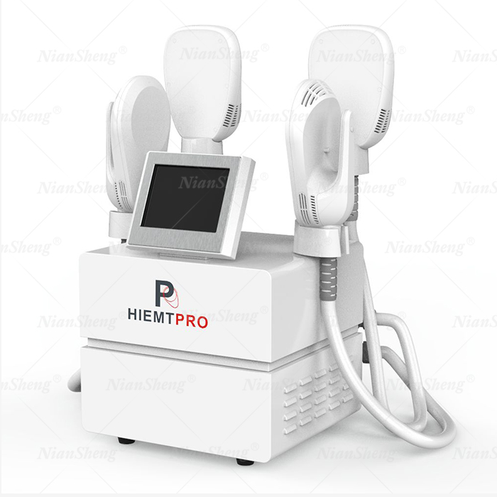 Бесплатная доставка, новинка 2021, тренажер для похудения Hiemt EMS с 4 ручками для сжигания жира в мышцах, тренажер для мышц EMS с 4 ручками