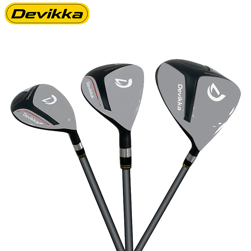 Customized Men's Golf Club Set - Right-Handed Steel and Titanium Iron, Hybrid, and Putter with Rubber and PU Grip