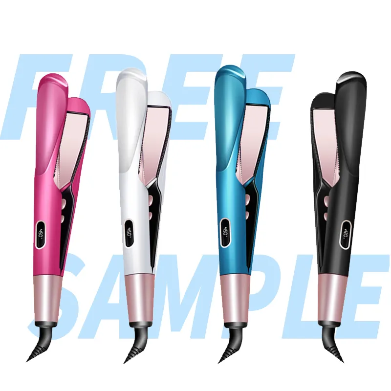 AIWO High Quality Wholesale Price Profesional Hair Straightener and Curler 2 in 1 Hair Iron