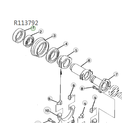 Запасные части для JOHN DEERE R113792, втулка оборудования для трактора JD