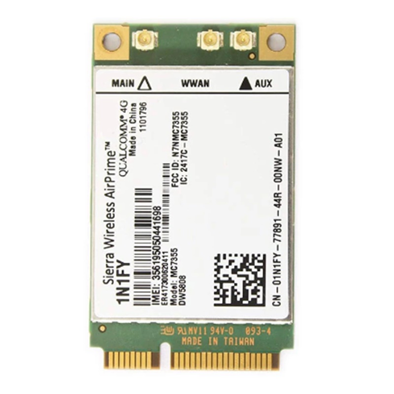 Новый оригинальный беспроводной Airprime MC7355 PCIe LTE / HSPA + GPS 100 Мбит/с Карта 1N1FY DW5808 Sierra 4G модуль для Dell 1900/2100/850/70