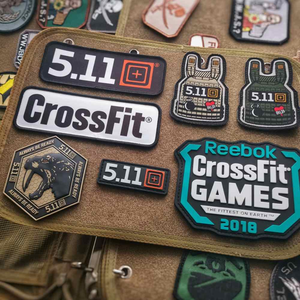 Wholesale Military PVC Tactical Patches Embroidery Emblem Applique Iron On Stickers For Clothes Hat Backpack Accessories