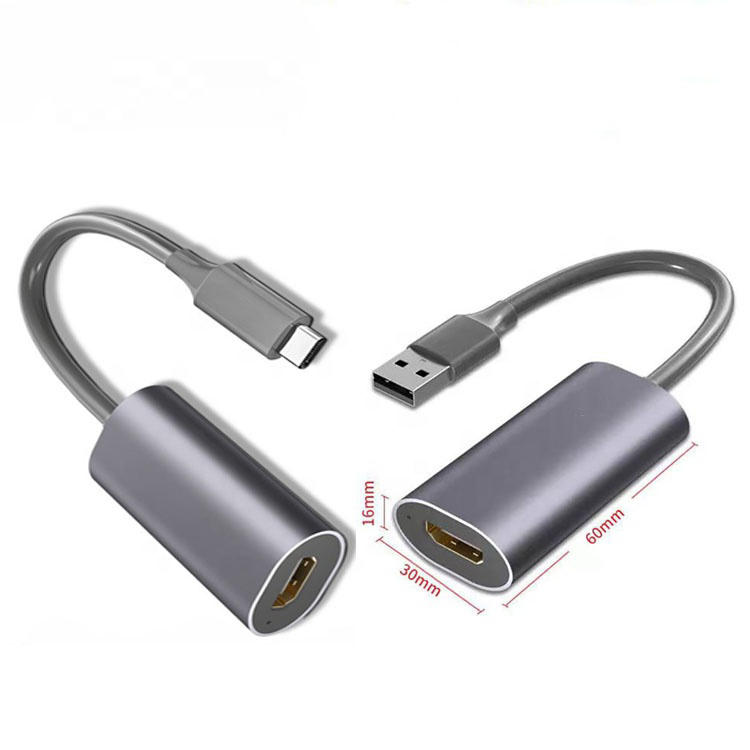 Лидер продаж, высокоскоростная игровая карта захвата 4K, преобразователь HDMI в USB C для прямой трансляции игр