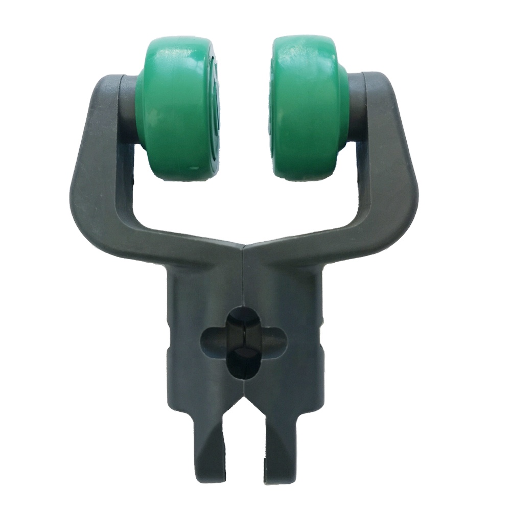 Overhead Hanging Trolleys with Stainless Steel Chain roller hooks rubber fingers