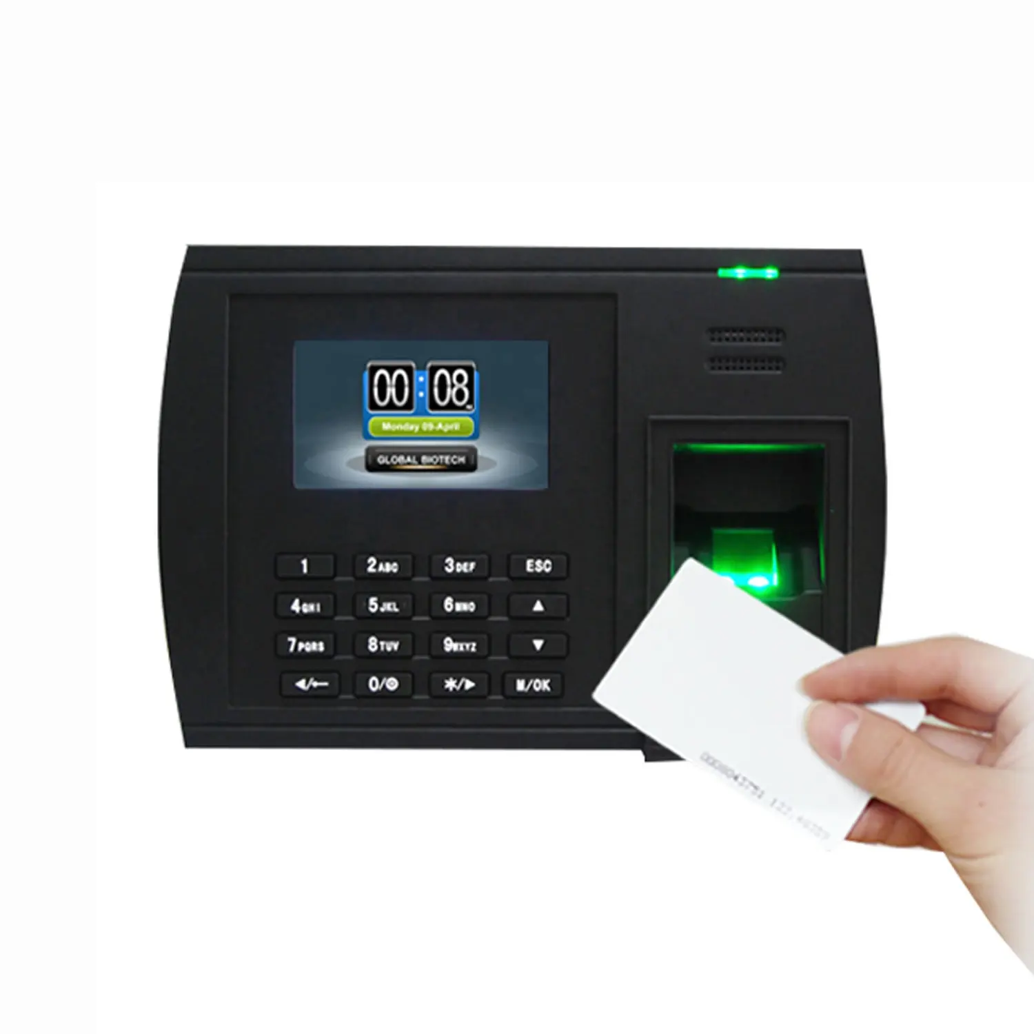 Portable Biometric Time Recording Fingerprint Time Attendance with LCD Display HGT-5000