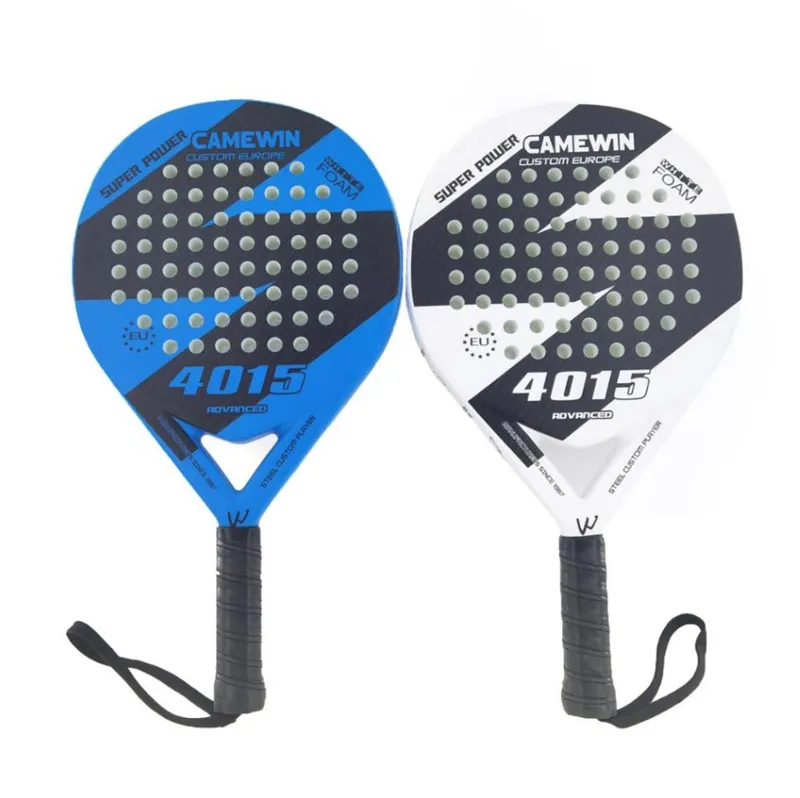 Factory Padel Rackets Carbon Fiber Paddle customized Logo round 2021 Good Quality Padel Tennis Racket with bag