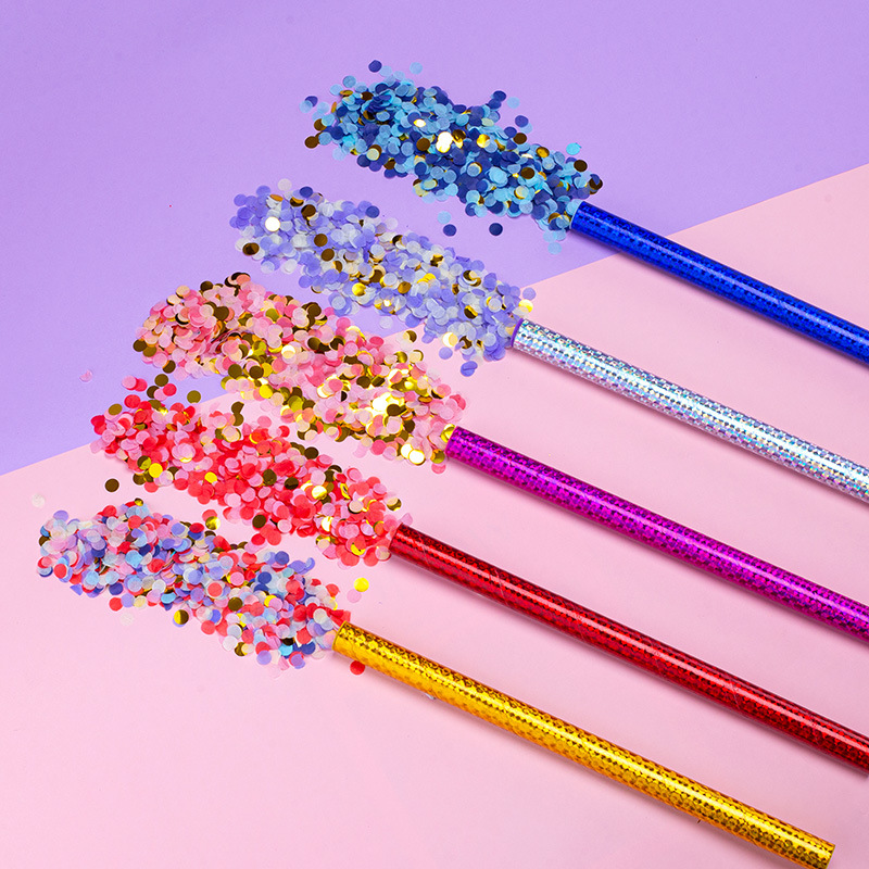 Confetti Wands Tissue Confetti Flick Flutter Sticks for Wedding Celebrations, Anniversary, Birthday Party