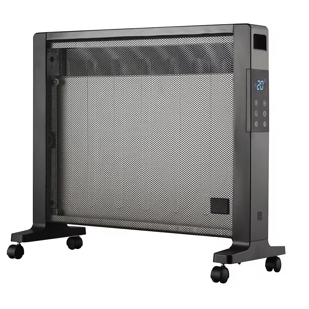 750/1500W free standing mica heater electric room mica heater with 24 hours timer