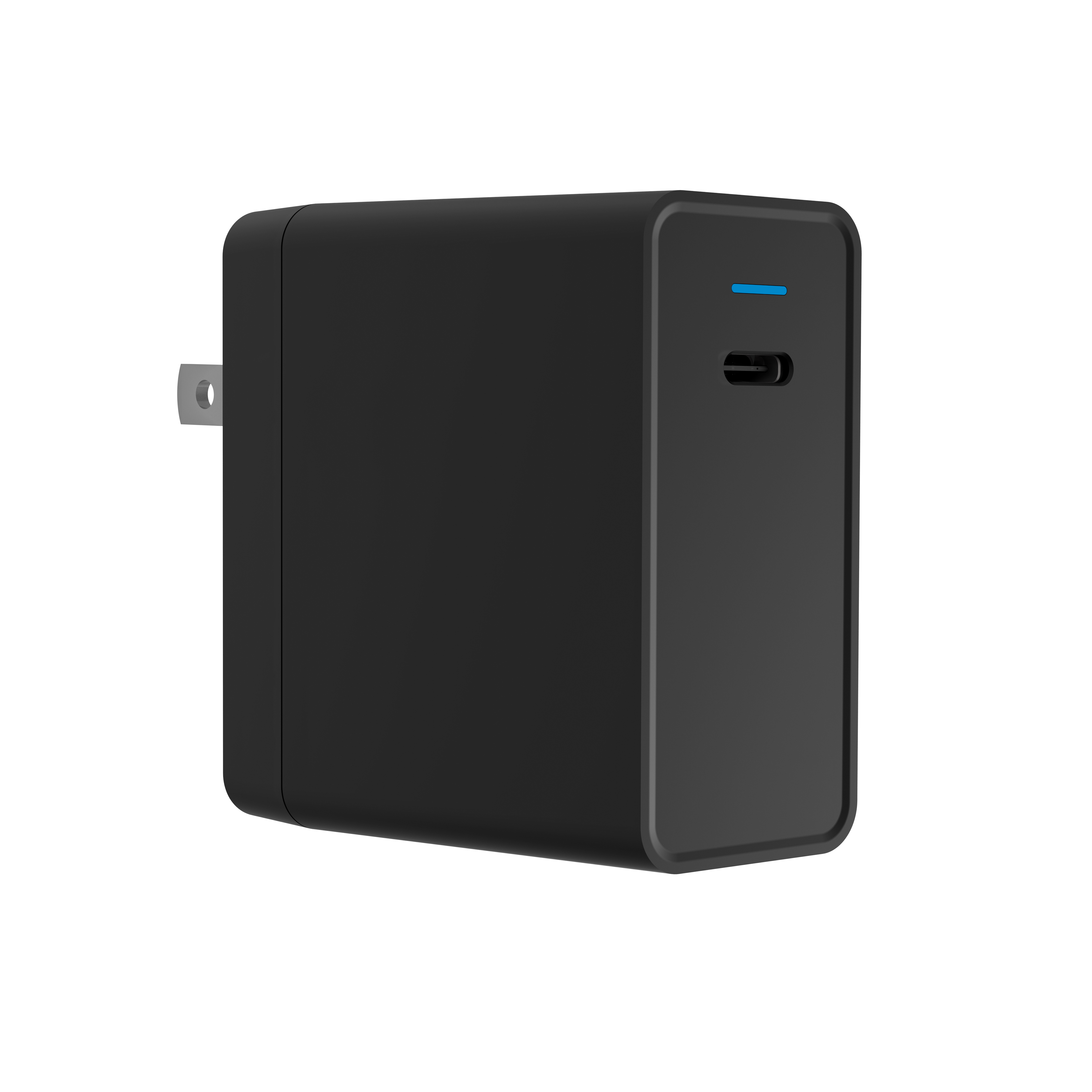 PD65W 1 порт USB-C штепсельная вилка американского стандарта 110-240V настенное зарядное устройство с функцией быстрой зарядки со всеми смарт-телефонов и планшетных ПК.