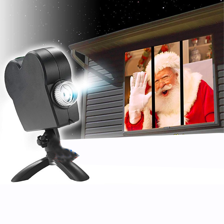 12 Film Projector Christmas Lights Outdoor LED Disco Light TV New Window Projector Kids Outdoor Halloween Projector Light