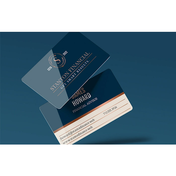 high quality custom printing waterproof visiting card pvc plastic business cards