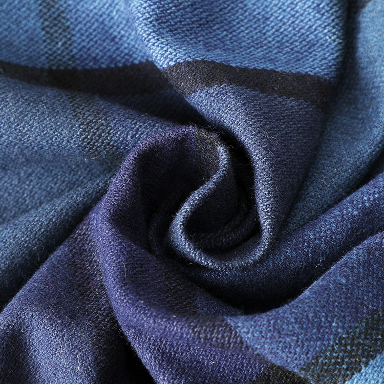 Wholesale Custom OEM&ODM Textiles Raw Material Apparel Cloth Cotton 100% 10S*10S/70*54 57/58" 310g/M2 Navy/Blue Check Fabric