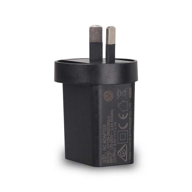 Горячая оптовая продажа вилка в Австралии SAA c-tick сертифицированное 5V 2.1A USB настенное зарядное устройство