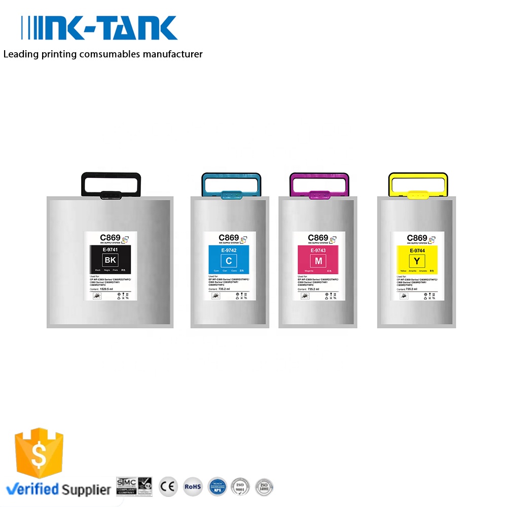 INK-TANK T974 T9741 T9742 T9743 T9744 премиум цвета совместимый чернильный мешок картридж для Epson WF-C869Ra WF-C869 серии