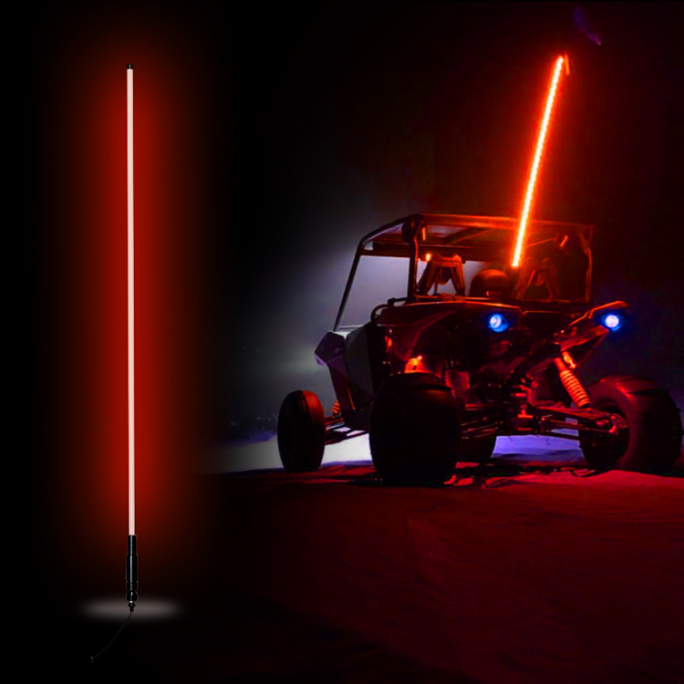 Quad App Control LED Light 4x4 Dune Buggy Whip for ATV Boat UTV