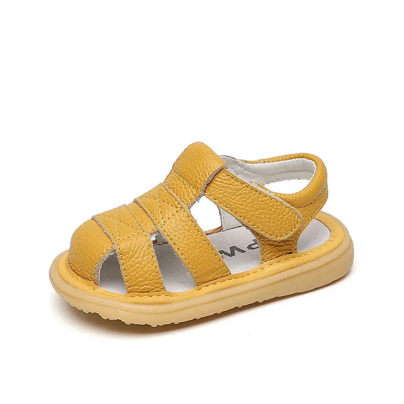 RTS Baby Girls Boys Summer Leather Sandals Infant Prewalker Toddler Shoes Soft Kids Children Beach Sandals