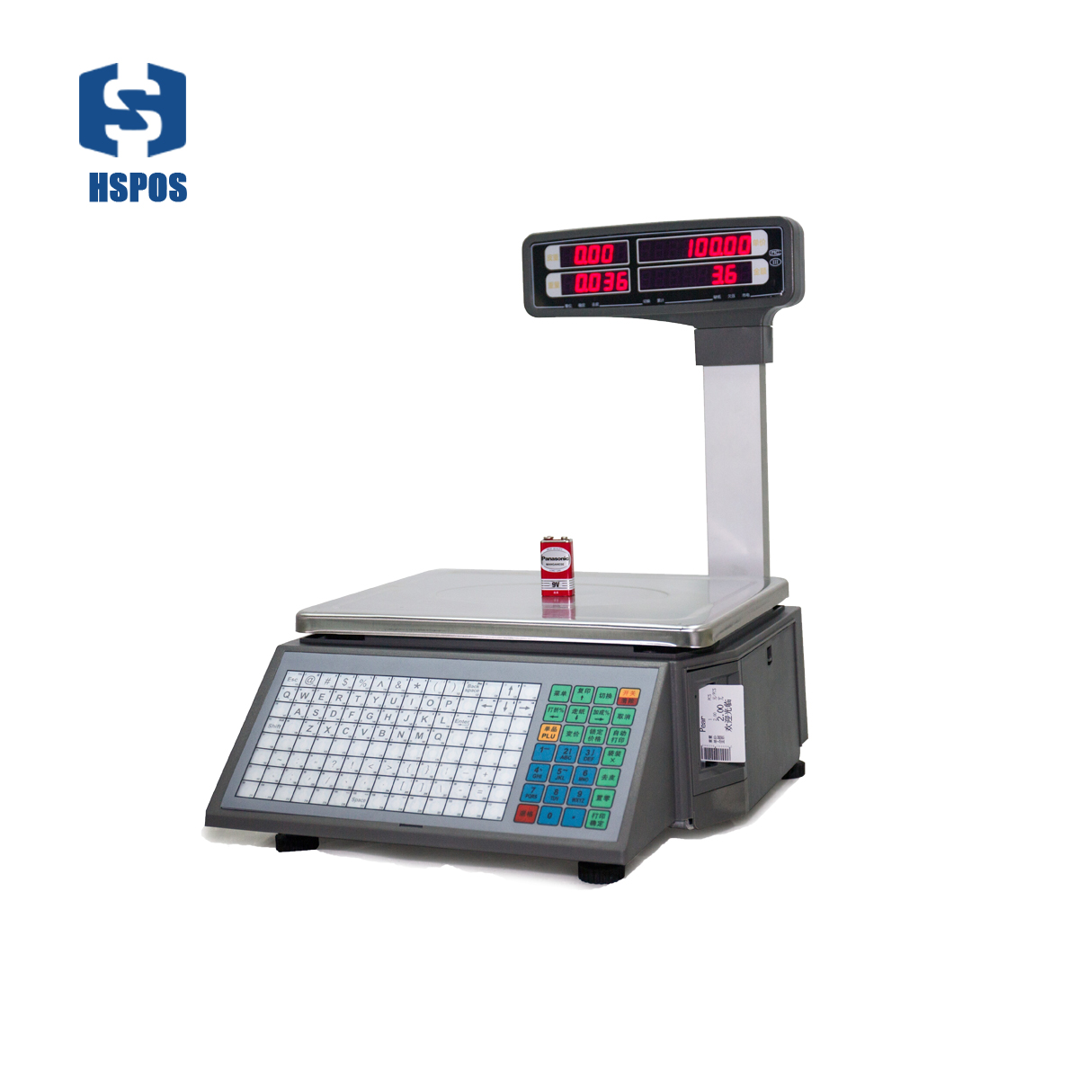 Cash register system POS Retail Balance Scale Supermarket Weighing Scale with Label Printer Machine HS-BL16