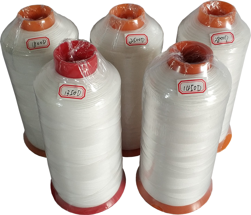 Устойчивость к воздействию высоких температур белого цвета 1250D PTFE швейные нитки