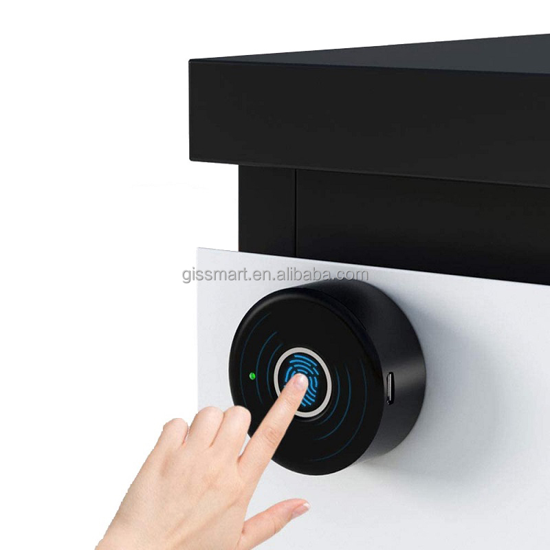 Gis Lock Guangdong Factory Electronic Hidden Keyless Cabinet Drawer Lock Fingerprint Automatic Door Sensor Lock