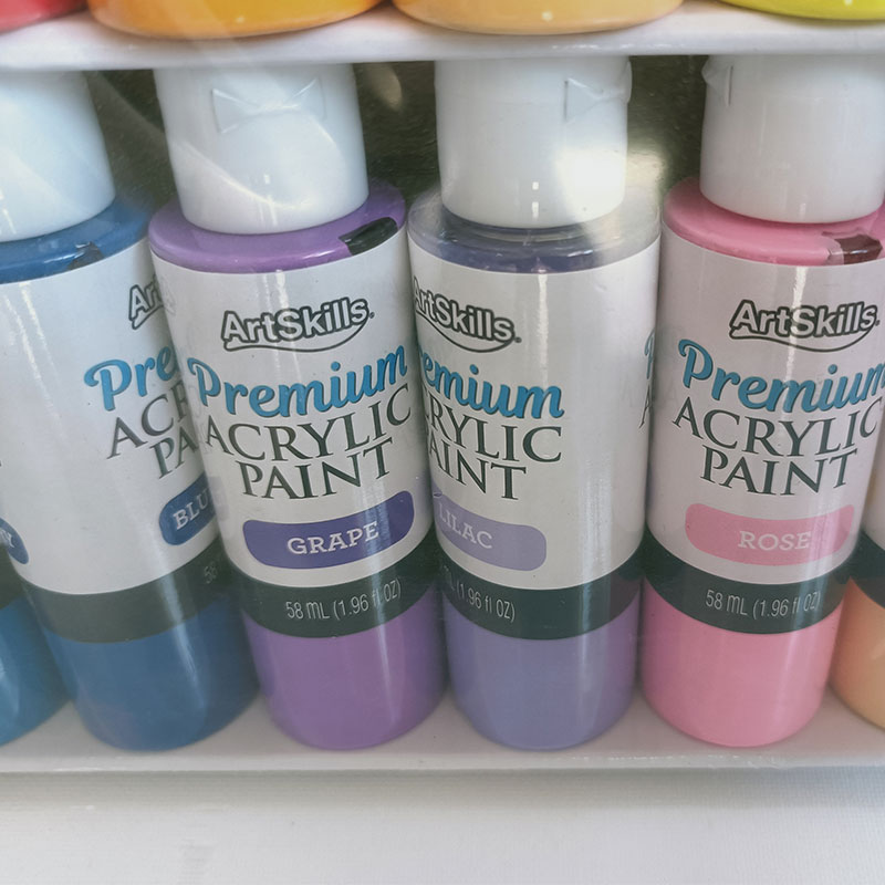 Acrylic Paint Set для Painting Canvas, 18 видов цветов, Rich Pigments, Artist Craft, OEM, Wholesale