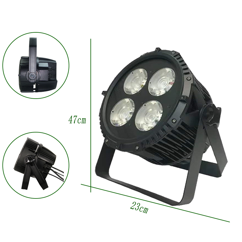 Grace 4x50w водонепроницаемый Par Can 200W теплый белый холодный белый LED Par свет