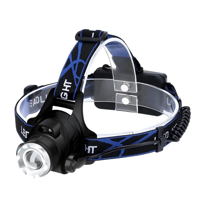 High Power Zoom LED T6 Headlamp Fishing Light USB Charging Smart Sensor Cycling Light Pivotable Head LED Headlamp Flashlight