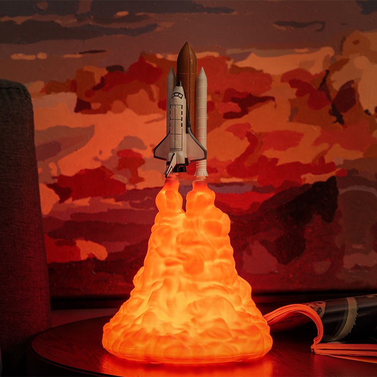 Светодиодная лампа Biumart с 3D рисунком, Аккумуляторный ночник с USB для любителей космоса