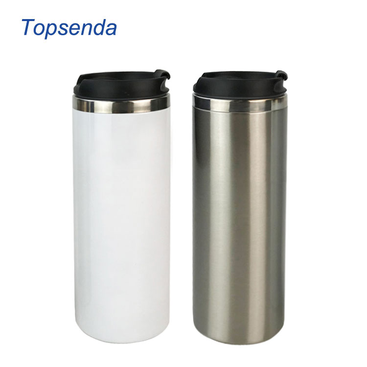 450ml Double wall Stainless Steel Blank White Coffee Sublimation Tumbler