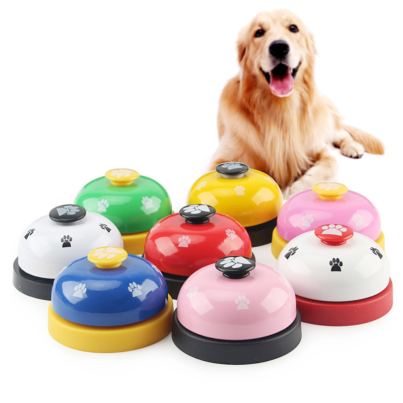 Amazon top seller training clickers Called Dinner Small Footprint Bell Dog Toys