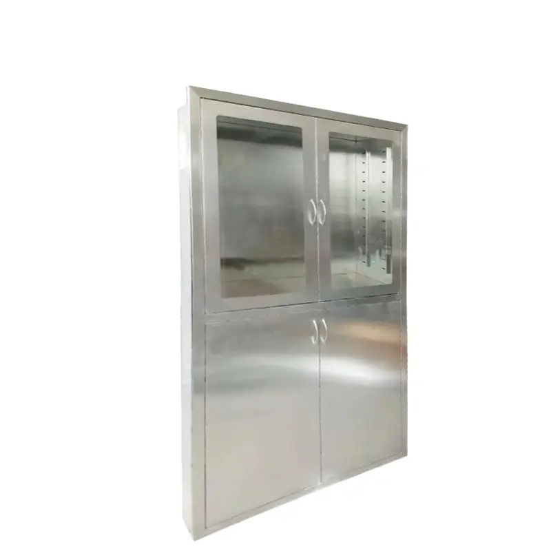 Hospital Funiture Stainless Steel Medicine Cabinets with drawers for medicine