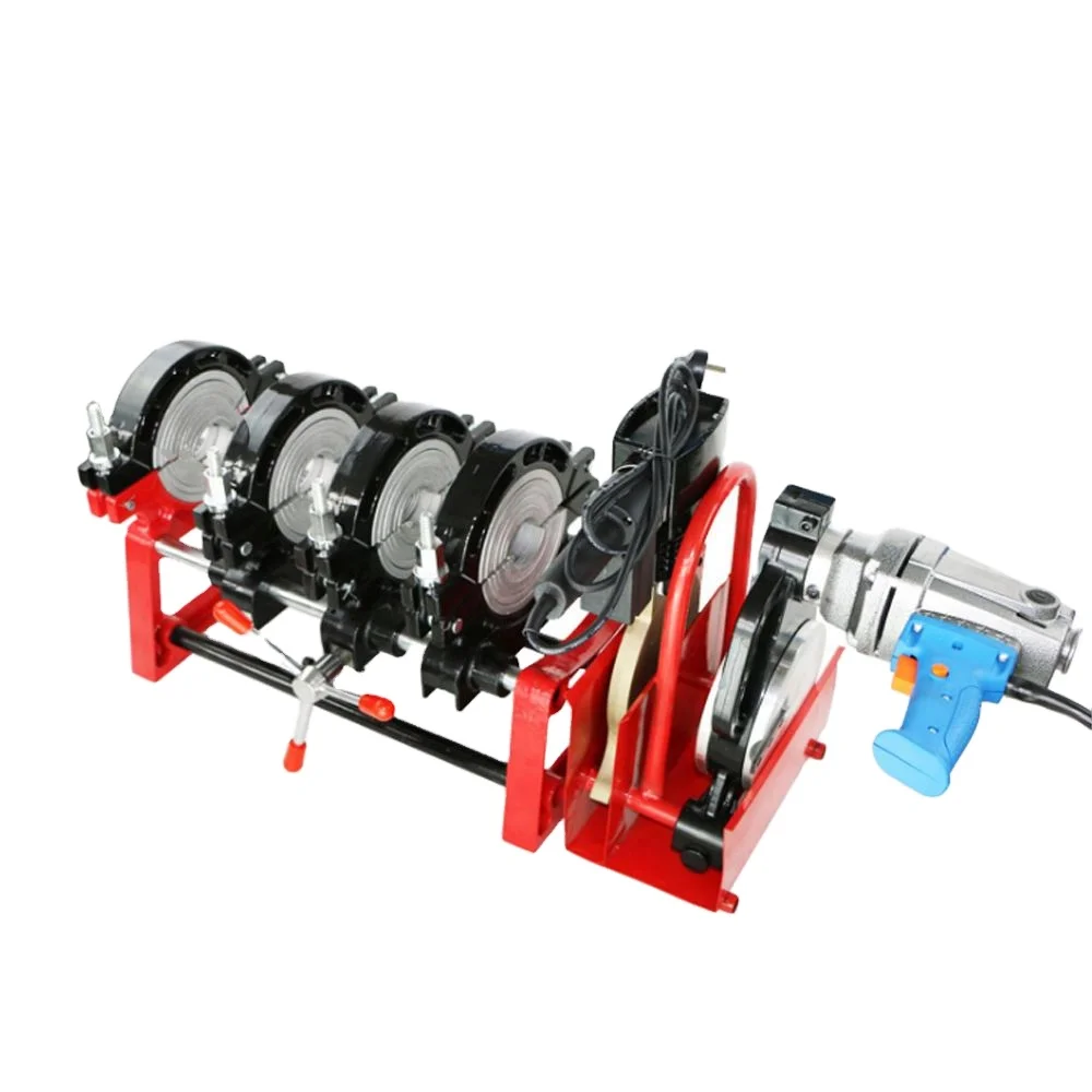Manual Poly HydraulicHdpe HDPE Pipe Welder Butt Plastic Pe Pipe Hot Melt Welding Machine