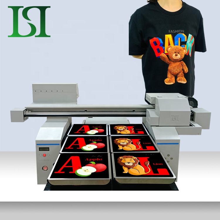 LSTA1A2-808 New 2022 2/4/6 Station High Speed 6590 10/11/12 Multicolor CMYKW DTG Cotton tshirt Printer t-shirt Printing Machine