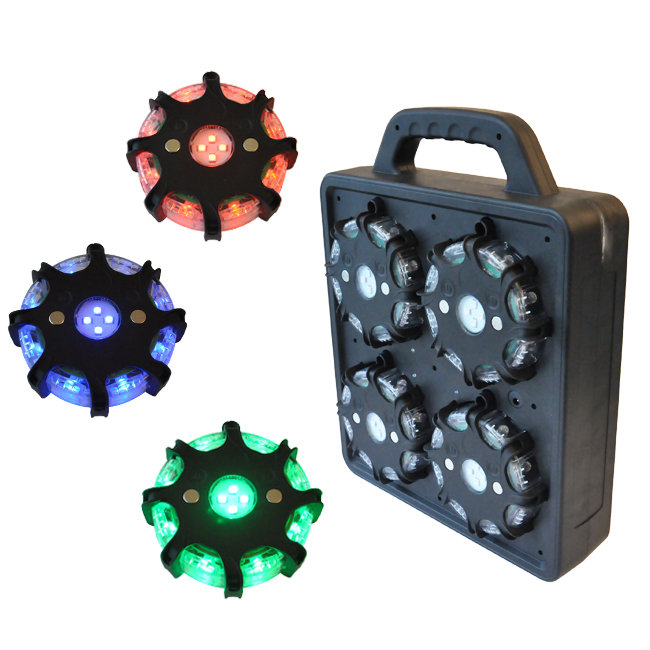 8 шт упаковка Высокое качество автомобиля Fast Track RGB Светодиодное перезаряжаемое аварийное освещение для предупредительный световой сигнал