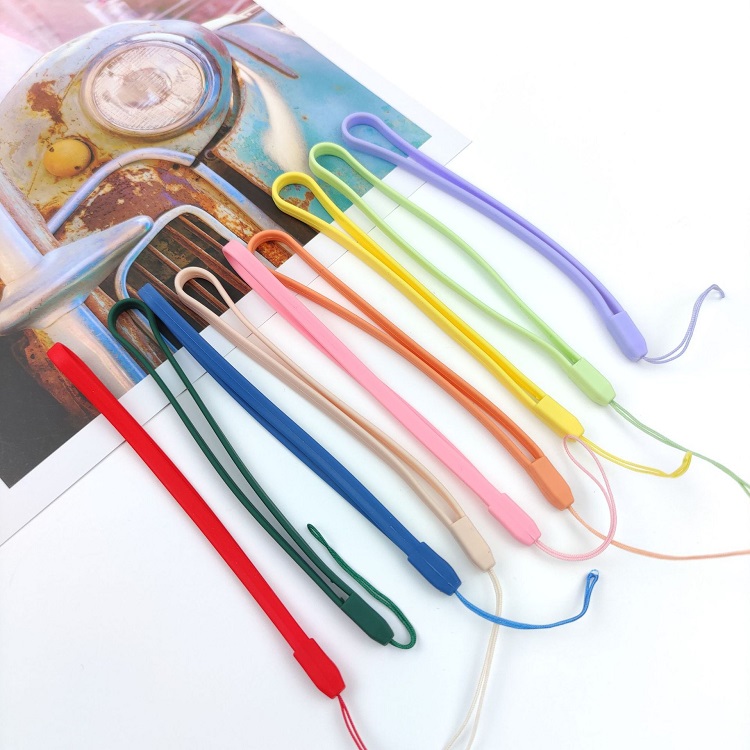 Custom Silicone Wrist Strap Hand Lanyard Phone Camera USB Sticks Key ID Card Keychain for promotional lanyards