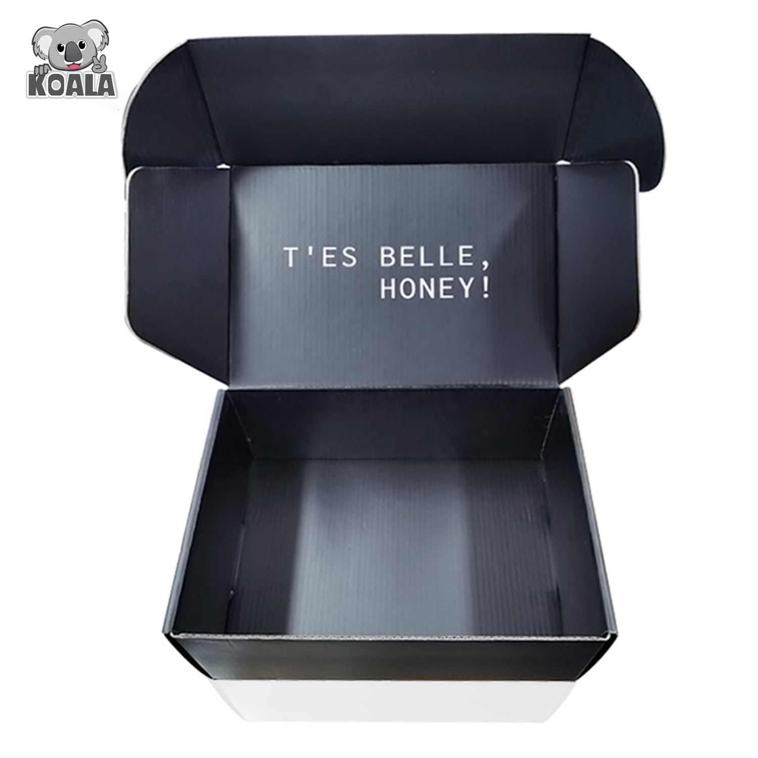Environmental Certified 100% Recyclable Customized Amazon Gift Toys Surprise Electronic Products Black Corrugated Packaging Box
