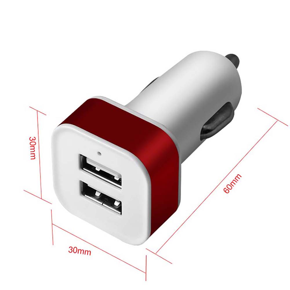 2.1A металлический высококачественный двойной порт usb Автомобильное зарядное устройство