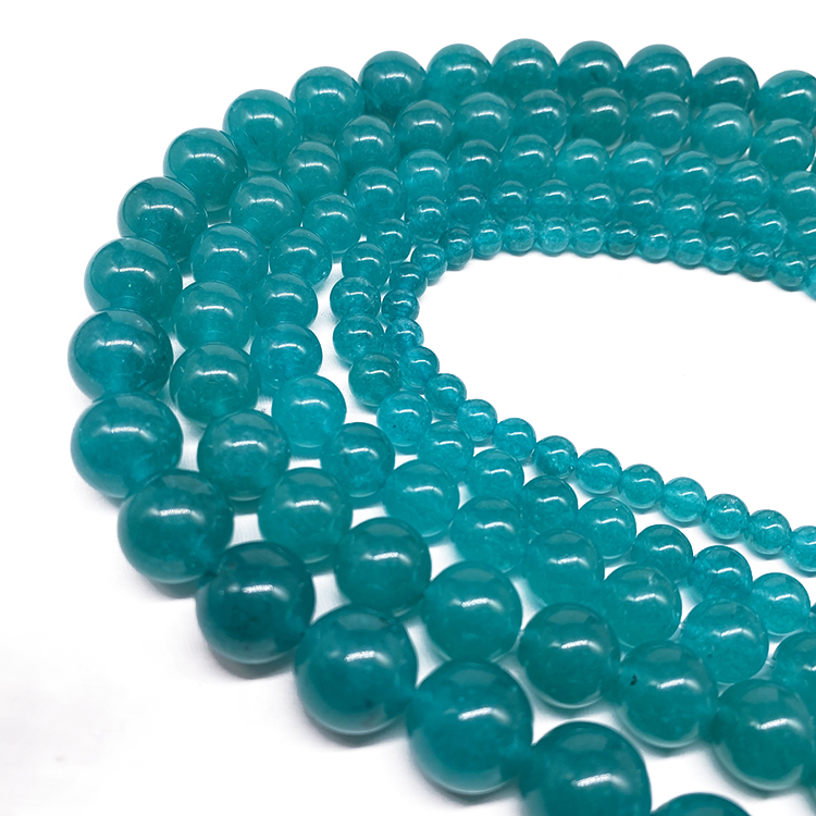 High Quality Gemstone Beads Hand Carved Amazonite Amazon Stone Beads For Bracelet Jewelry