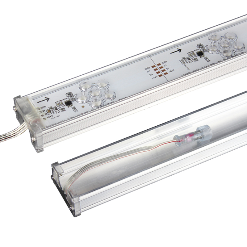 Фасадный открытый DMX512 Светодиодный линейный прожектор водонепроницаемый IP66 RGB 36 Вт напольный настенный шайба для зданий