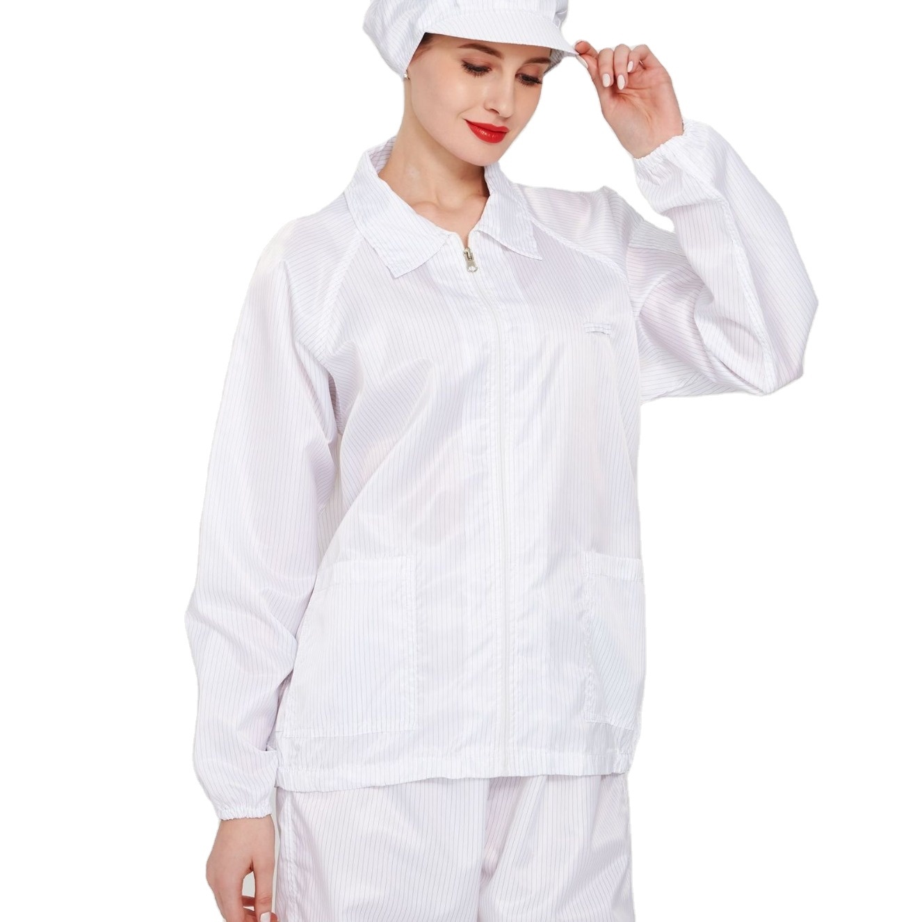 High-Grade Cleanroom Safety Protective Clothing ESD Anti-Static Work Clothes Laboratory Jackets