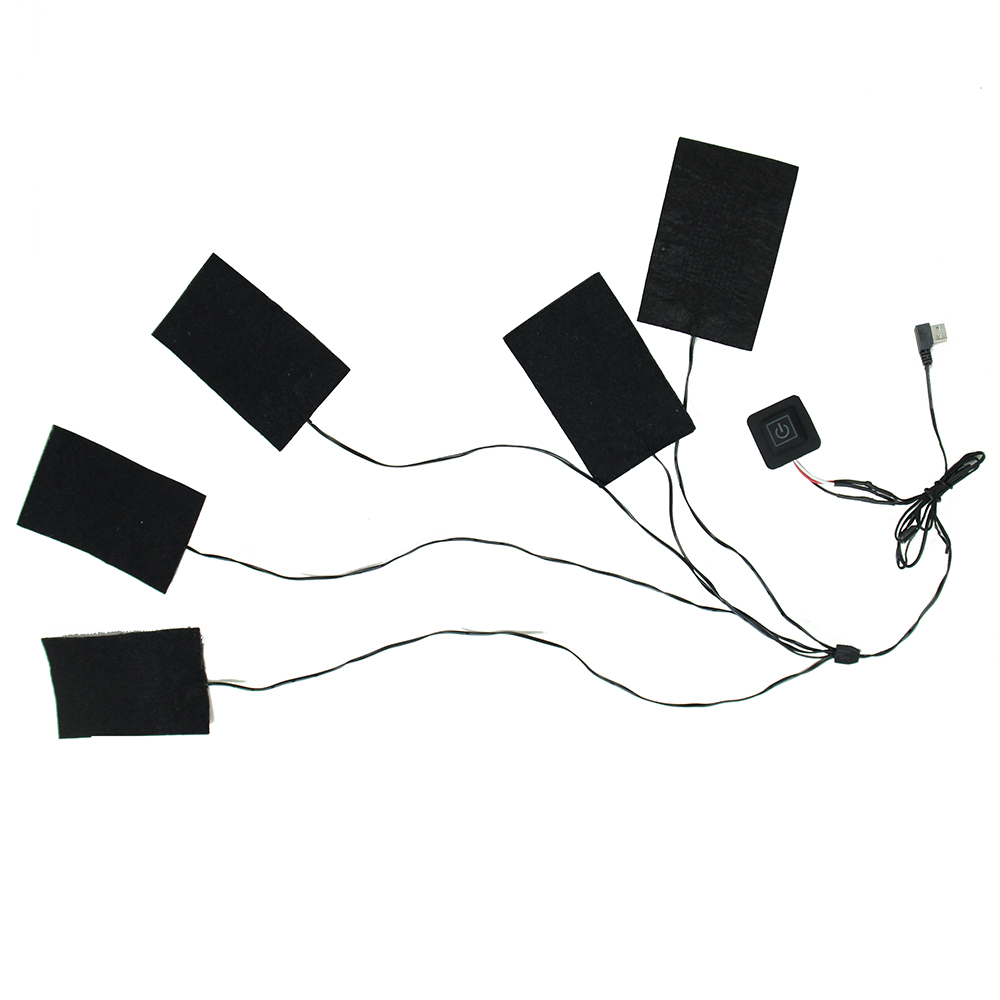 Дальнего инфракрасного углеродного волокна нагревательные элементы USB батарея питание грелку для одежды