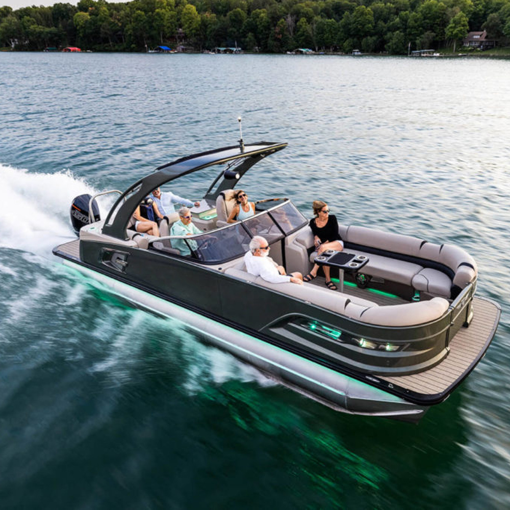 Kinocean Luxury Design Welded Famiy Aluminum Pontoon Boat for US