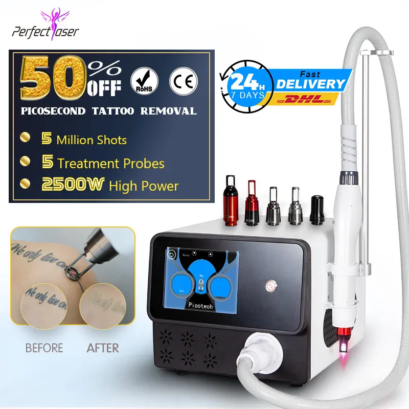 Laser Skin Rejuvenation Q Switch Laser Tattoo Removal Nd Yag Laser Carbon Black Doll Treatment