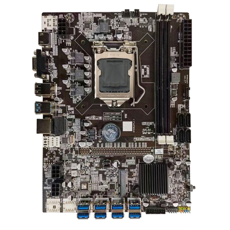 B75 материнская плата LGA1155 8 * PCIE к USB поддержка 2 * DDR3 B75 USB материнская плата