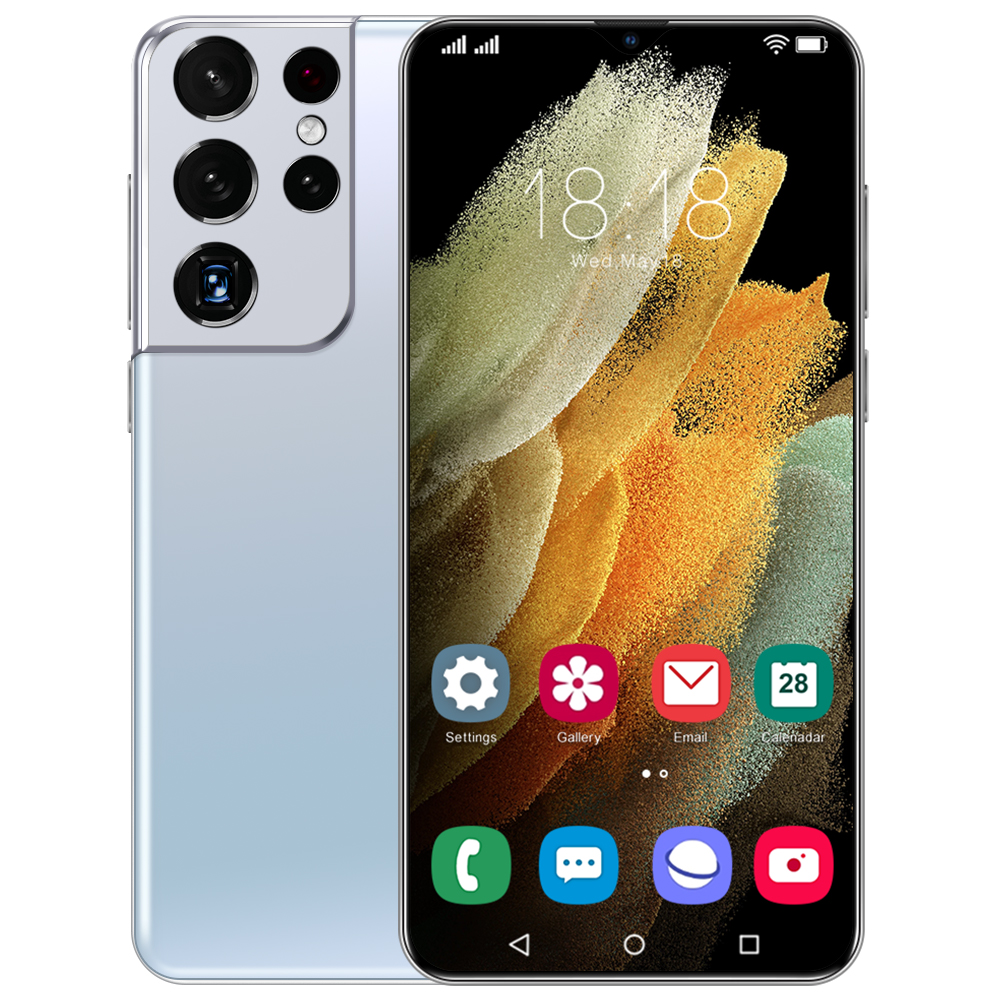 S21U 5G 6,7 дюймовым экраном в заказе будет отправлена модель телефона 32MP + 50MP Caera Android телефон RAM12 + ROM512 большой объем памяти смарт-чехол для телефона