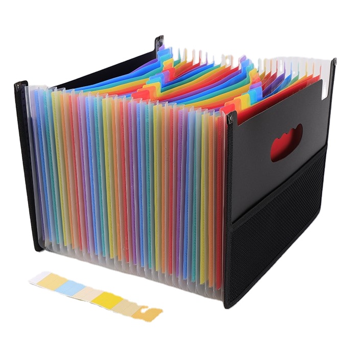 custom cardboard a4 size document organizer expanding file folder