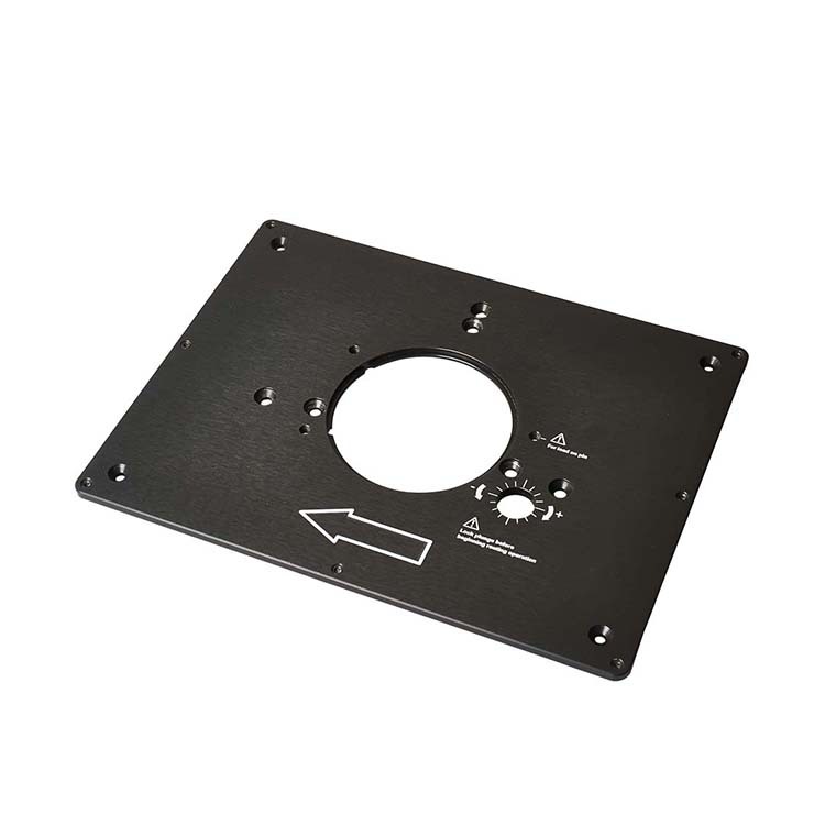 Woodworking Bench Custom CNC Machined Aluminum Alloy Router Table Insert Plate