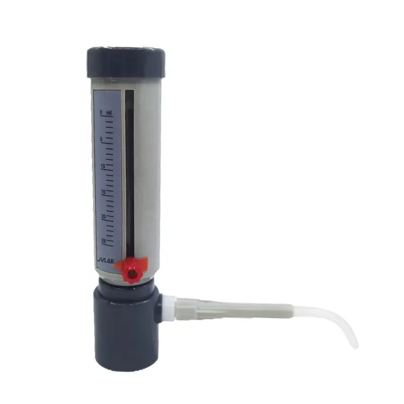 Lab Bottle Top Dispenser Economic Dispenser Sleeve Type 5-25 ml Adjustable Liquid Adder Semi-automatic Liquid Dispenser